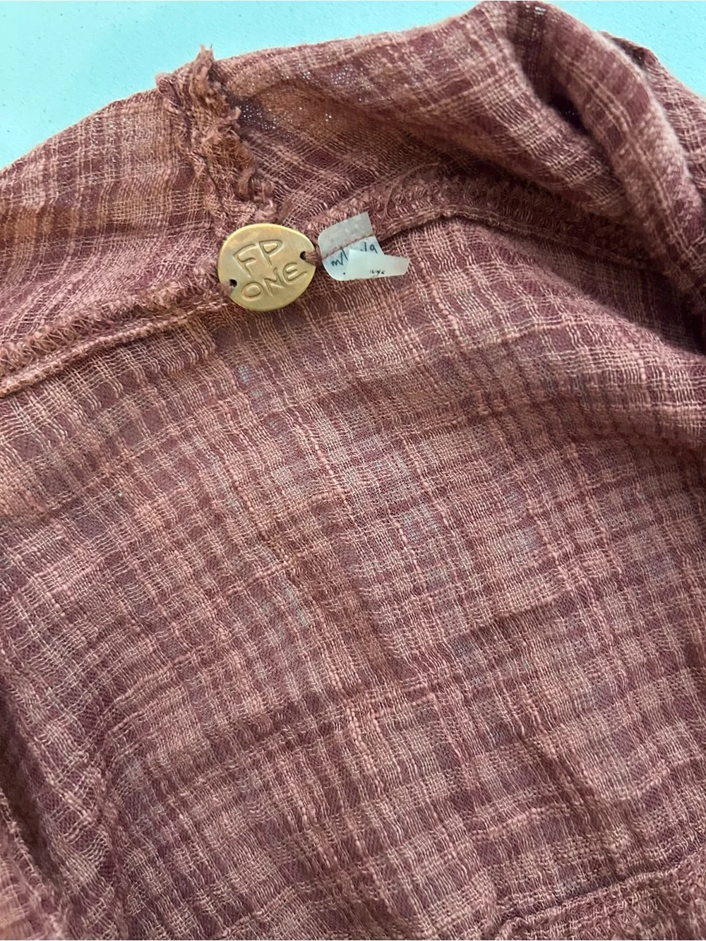 Free People Amira Wrap in Washed Mauve - Size M/L